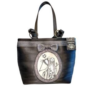 Harveys Disney Couture Nightmare Before Christmas Jack Sally Carriage Ring Tote
